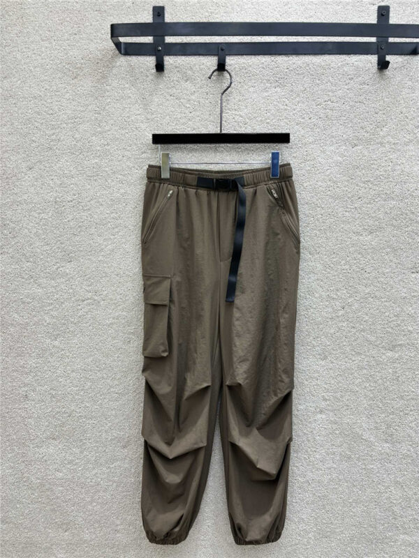 Prada functional buckle cuff casual pants replica clothing