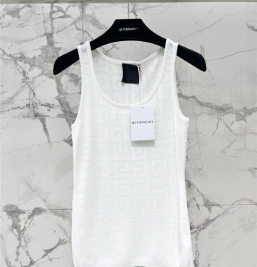 Givenchy hollow jacquard letter vest replica clothes