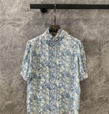 celine silk floral shirt replica designer clothes