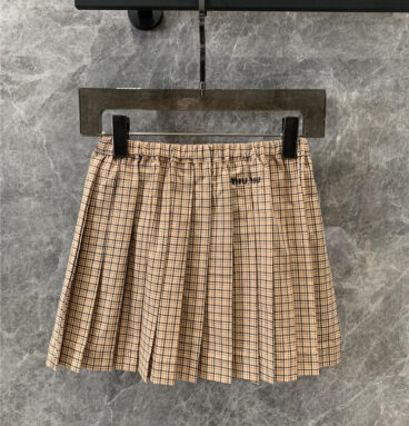 miumiu plaid pleated skirt replica d&g clothing