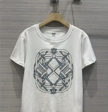 Hermès crew neck printed graphic T-shirt replica d&g clothing