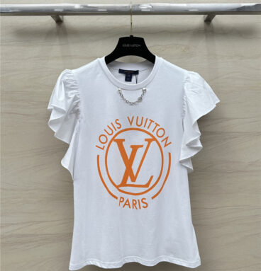 louis vuitton LV letter print T-shirt tops replica clothes