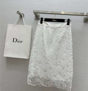 dior floral sequin lace skirt replica d&g clothing