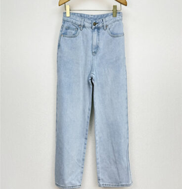 Chanel denim wide-leg pants replica clothes