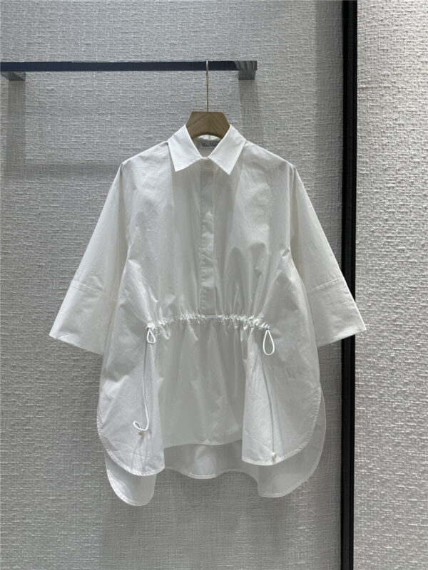 MaxMara drop shoulder three-quarter sleeve shirt replica clothes