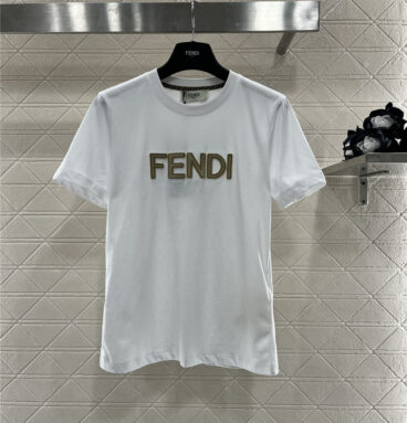 Fendi 3D toothbrush lettering T-shirt replica d&g clothing