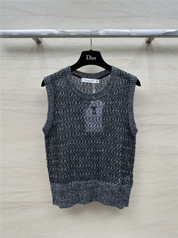 dior mohair knitted small vest replica clothes