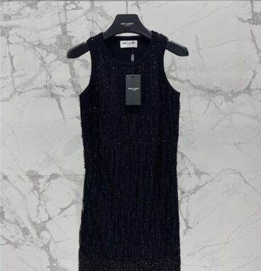 YSL sleeveless knitted dress replica designer clothes