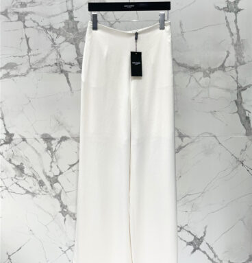 YSL real acetate wide-leg pants replica designer clothes