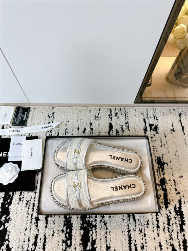 Chanel Velcro lazy slippers margiela replica shoes