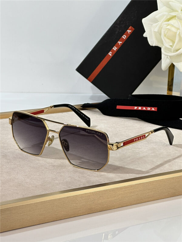 prada classic red silicone logo series sunglasses