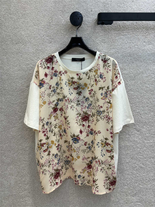 MaxMara floral print T-shirt replica d&g clothing