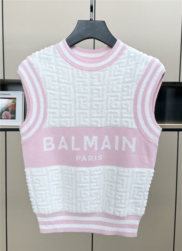 Balmain new monogram vest replica clothing sites