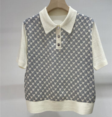 Hermès polo collar top replica designer clothes