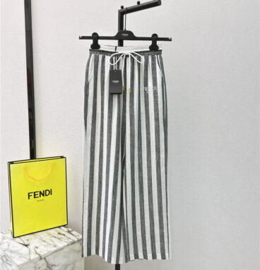 fendi striped straight pants cheap replica designer clothes