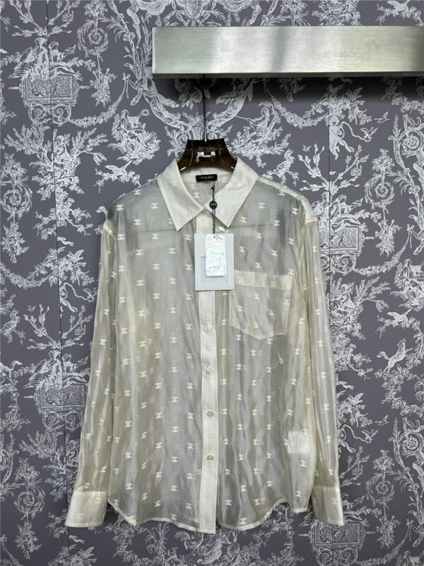 Chanel new semi-transparent shirt replica d&g clothing