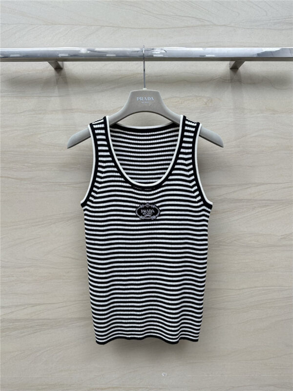 Prada dopamine color striped vest replica d&g clothing