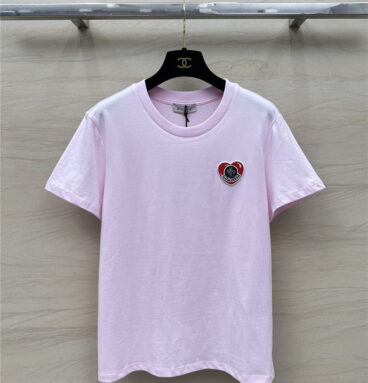 moncler embroidered letter logo short sleeve T-shirt replica clothes