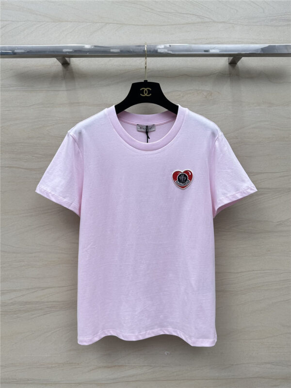moncler embroidered letter logo short sleeve T-shirt replica clothes