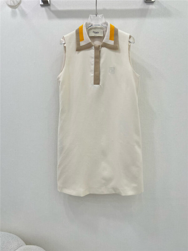 Fendi embroidered lapel vest dress replica designer clothes