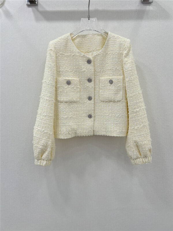 Chanel new puff sleeve jacket cheap replica designer clothes