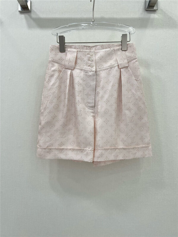 louis vuitton LV silk shorts replica designer clothes
