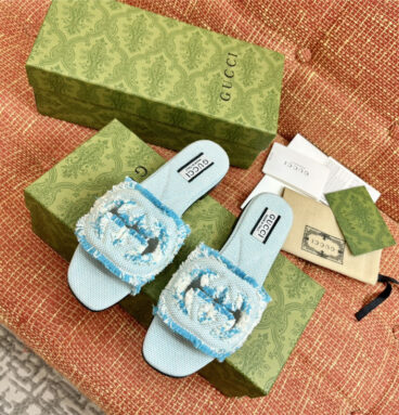 gucci double G hollow slippers maison margiela replica shoes
