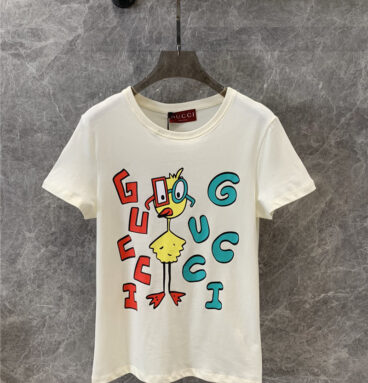 gucci cartoon fun print short-sleeved T-shirt replica clothes