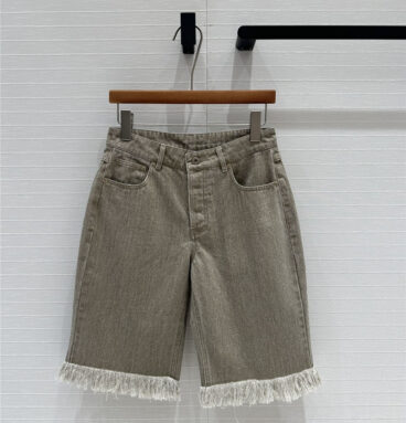 loewe washed denim shorts replicas clothes