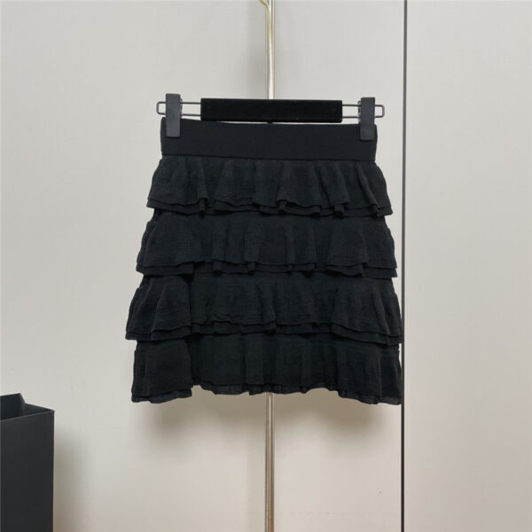 Chanel pleated cake knit short skirt replica clothing