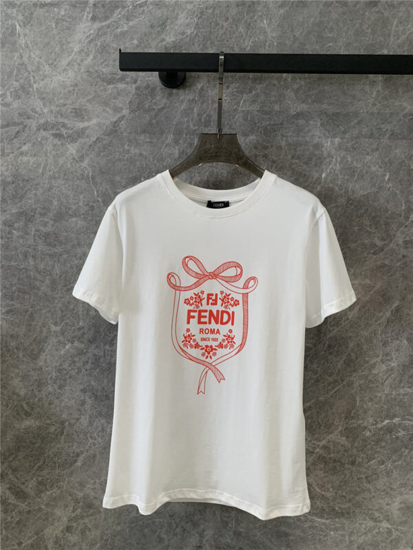 Fendi crew neck short sleeve T-shirt replica designer clothes