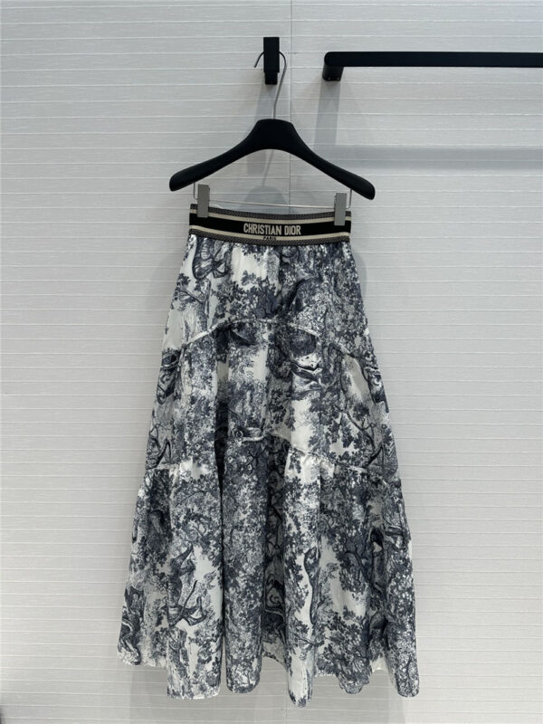 dior animal jouy print long skirt replica clothes