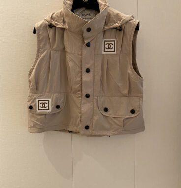 Chanel new hooded workwear vest replica clothes