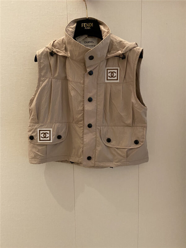 Chanel new hooded workwear vest replica clothes