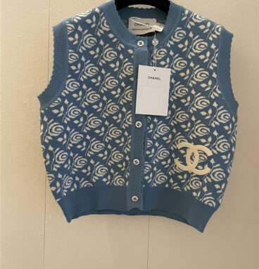 Chanel new knitted vest back replica clothing