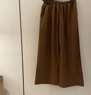 Chanel new brown straight pants replica designer clothes