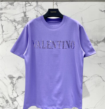 valentino sequined round neck short sleeve replica d&g clothing