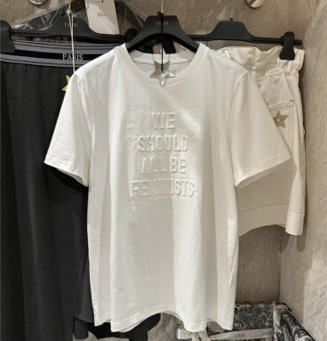 dior three-dimensional letter T-shirt replica d&g clothing