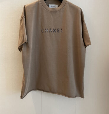 Chanel new khaki short-sleeved replica clothes