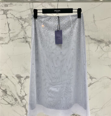 prada mesh rhinestone skirt replica d&g clothing
