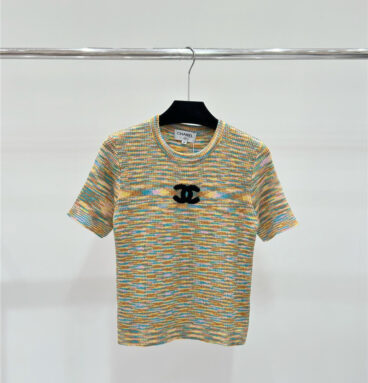 Chanel knitted crew neck short sleeve replica d&g clothing