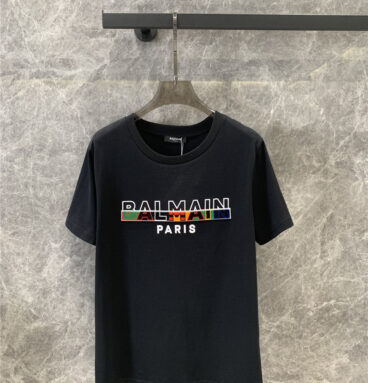 Balmain short-sleeved crew neck T-shirt replica clothing sites