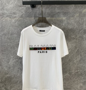 Balmain short-sleeved crew neck T-shirt replica clothing sites