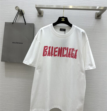 Balenciaga printed short-sleeved T-shirt replica clothes