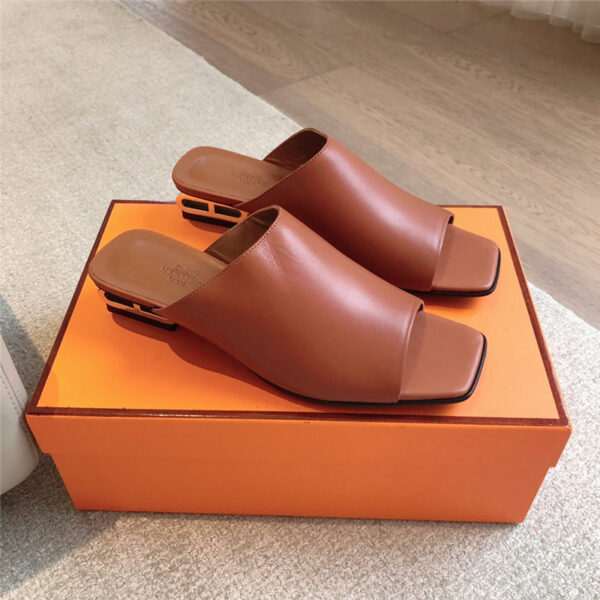 Hermès flat slides maison margiela replica shoes