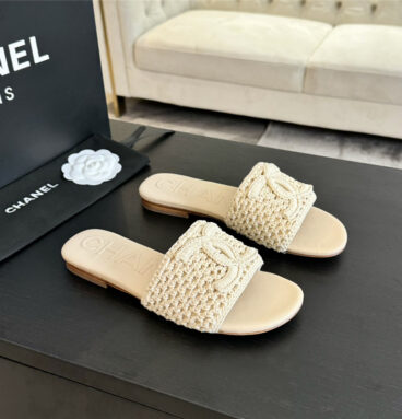 Chanel popular flat slippers best replica shoes website