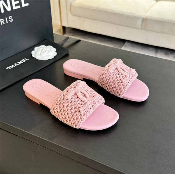 Chanel popular flat slippers best replica shoes website
