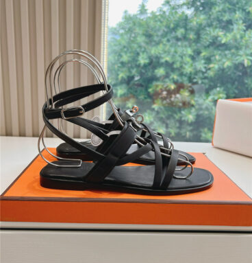 Hermès pig nose sandals replica shoes
