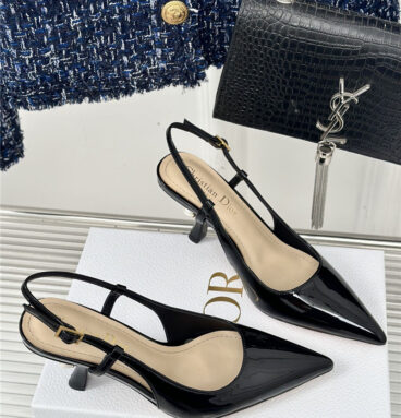 dior pointed toe high heel slippers replica shoes