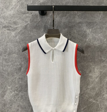 Thom Browne preppy knitted vest replica clothes